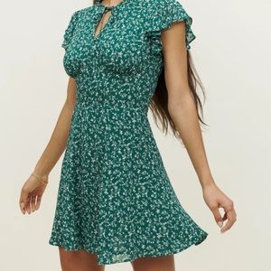 Reformation Byron Dress (Green)